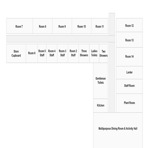Centenary Hall layout and planning view