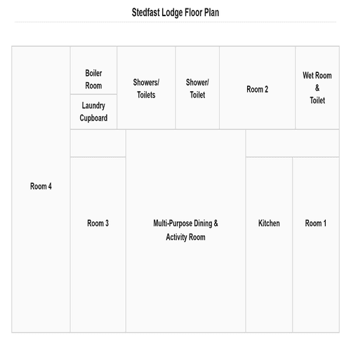 Stedfast Lodge layout and planning view