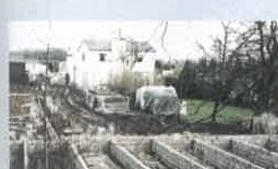 Foundations being laid at the site