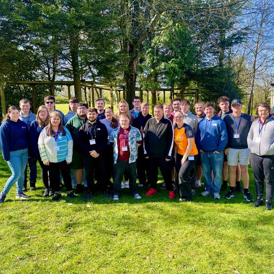 Youth groups arriving for a residential stay at the Centre